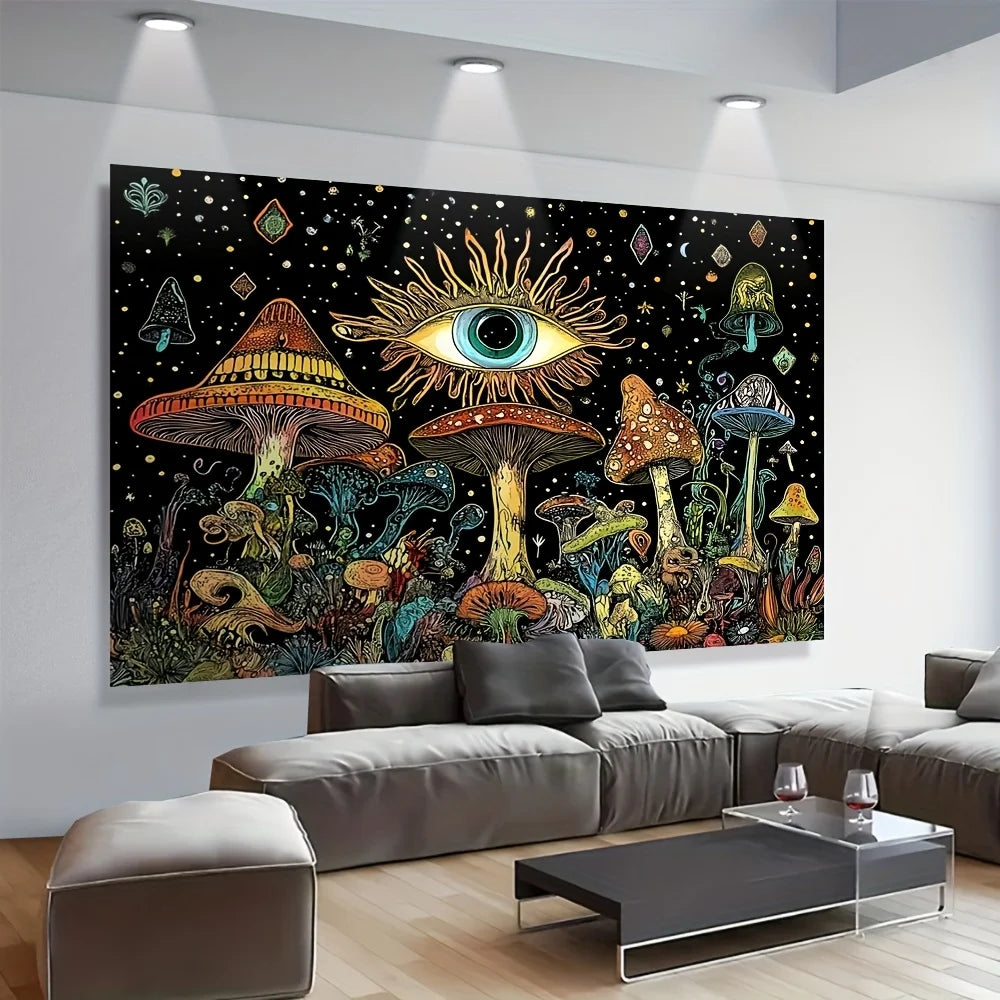 Mystical Mushroom Wall Hanging