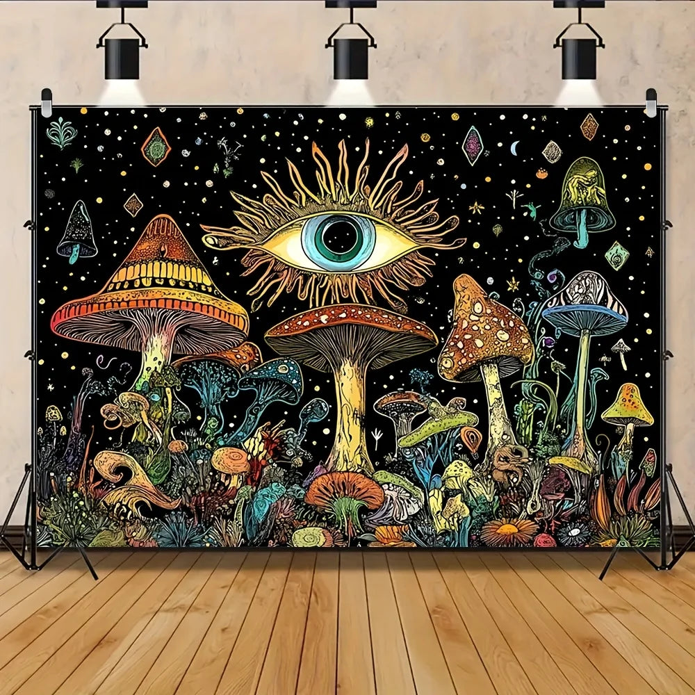 Mystical Mushroom Wall Hanging